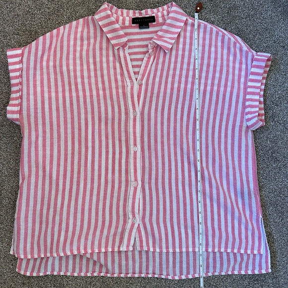Sanctuary Pink and White Striped Button-Up - Picture 7 of 10